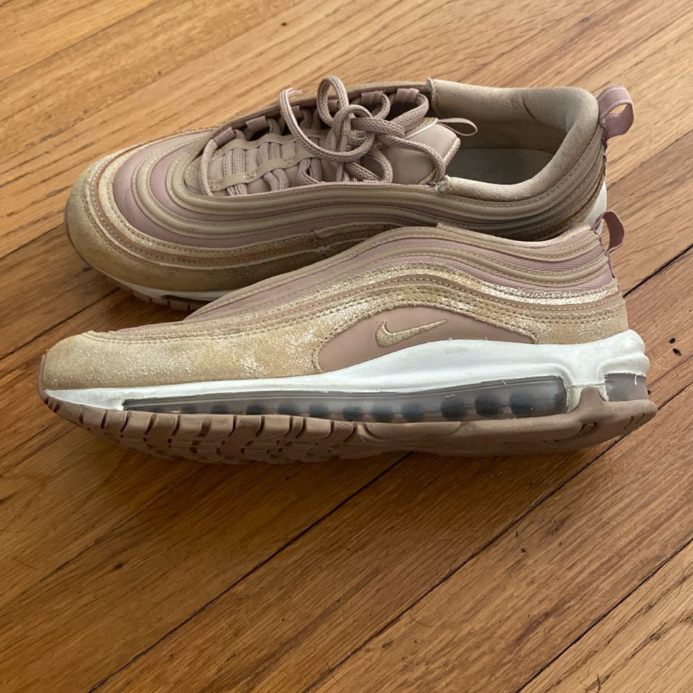 Nike Women's Air Max 97 Sesame Hemp gold Shoes Sneakers Trainers 9